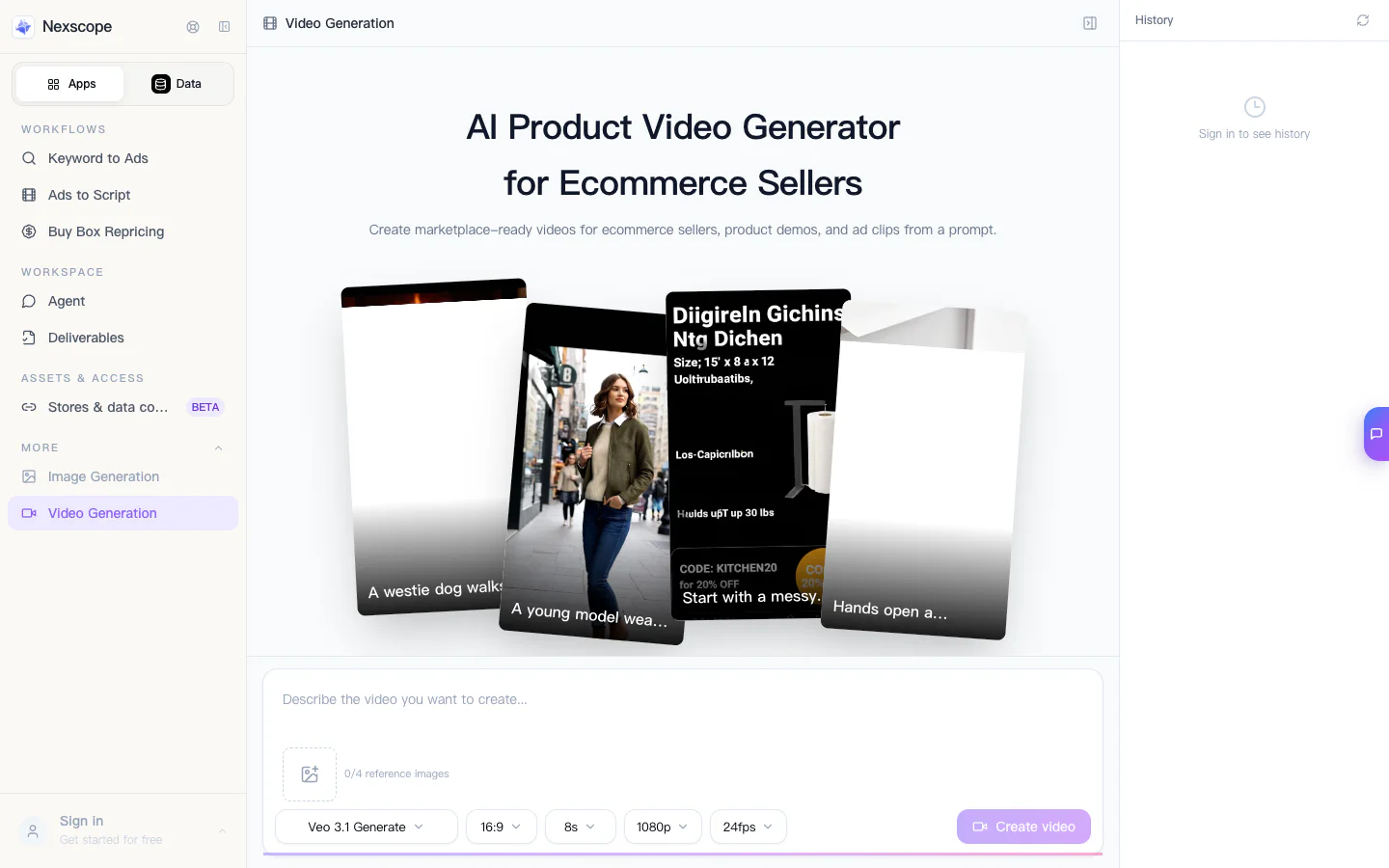 Nexscope AI Video Generator — QA Test 2026-09-29 product image