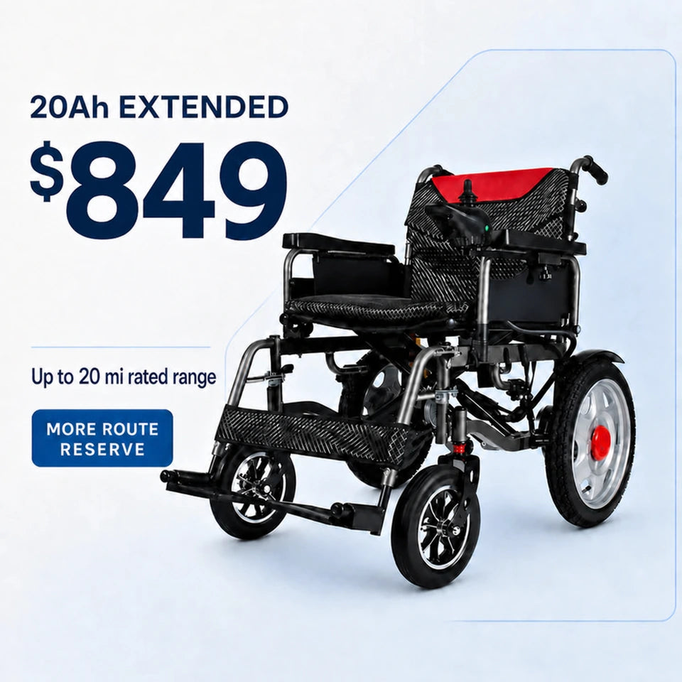 Anywell YS16-1 MAX 20Ah Heavy Duty Wide-Seat Power Wheelchair